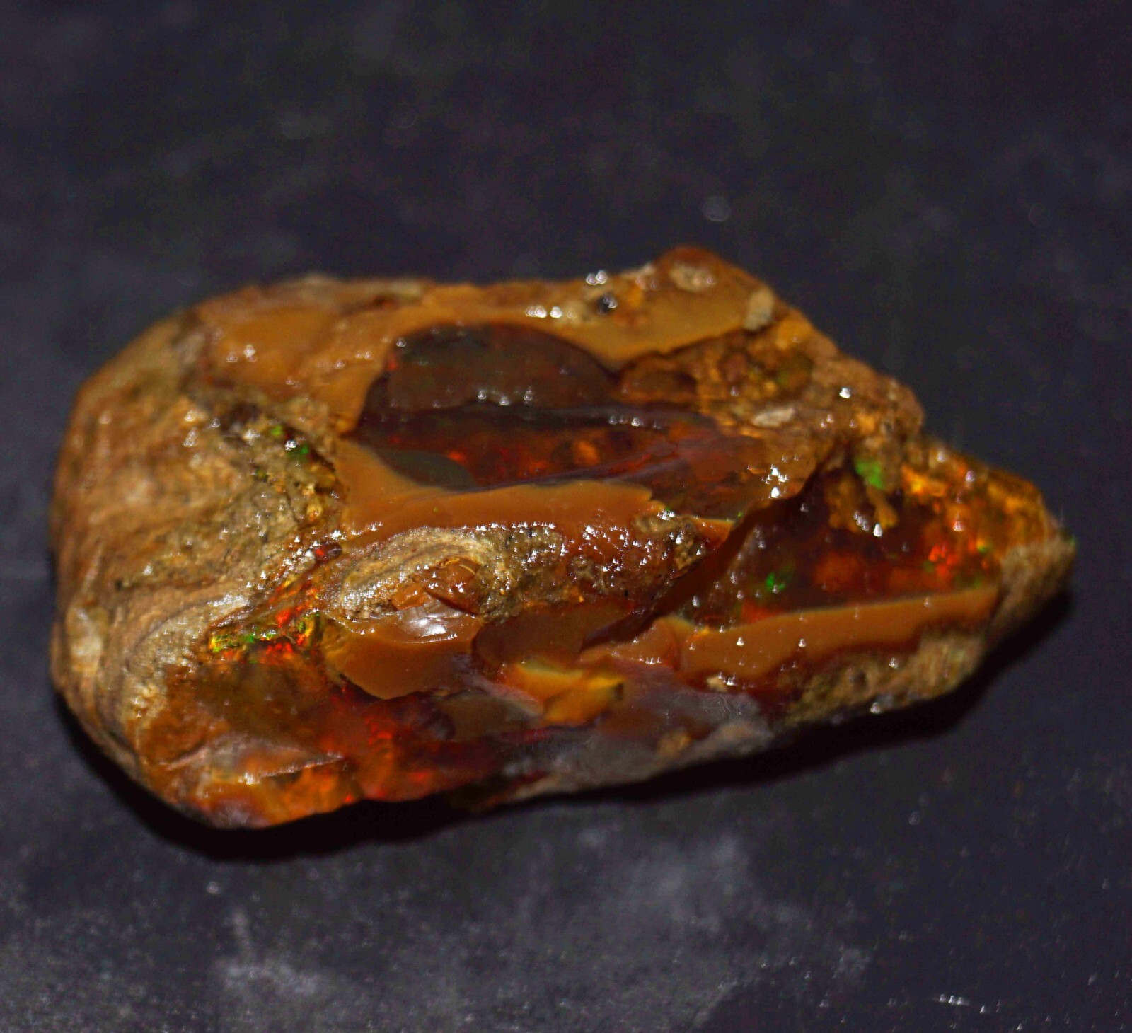111.90 Ct Certified Natural Ethiopian Black Opal Welo Fire Rough Loose Gemstone
