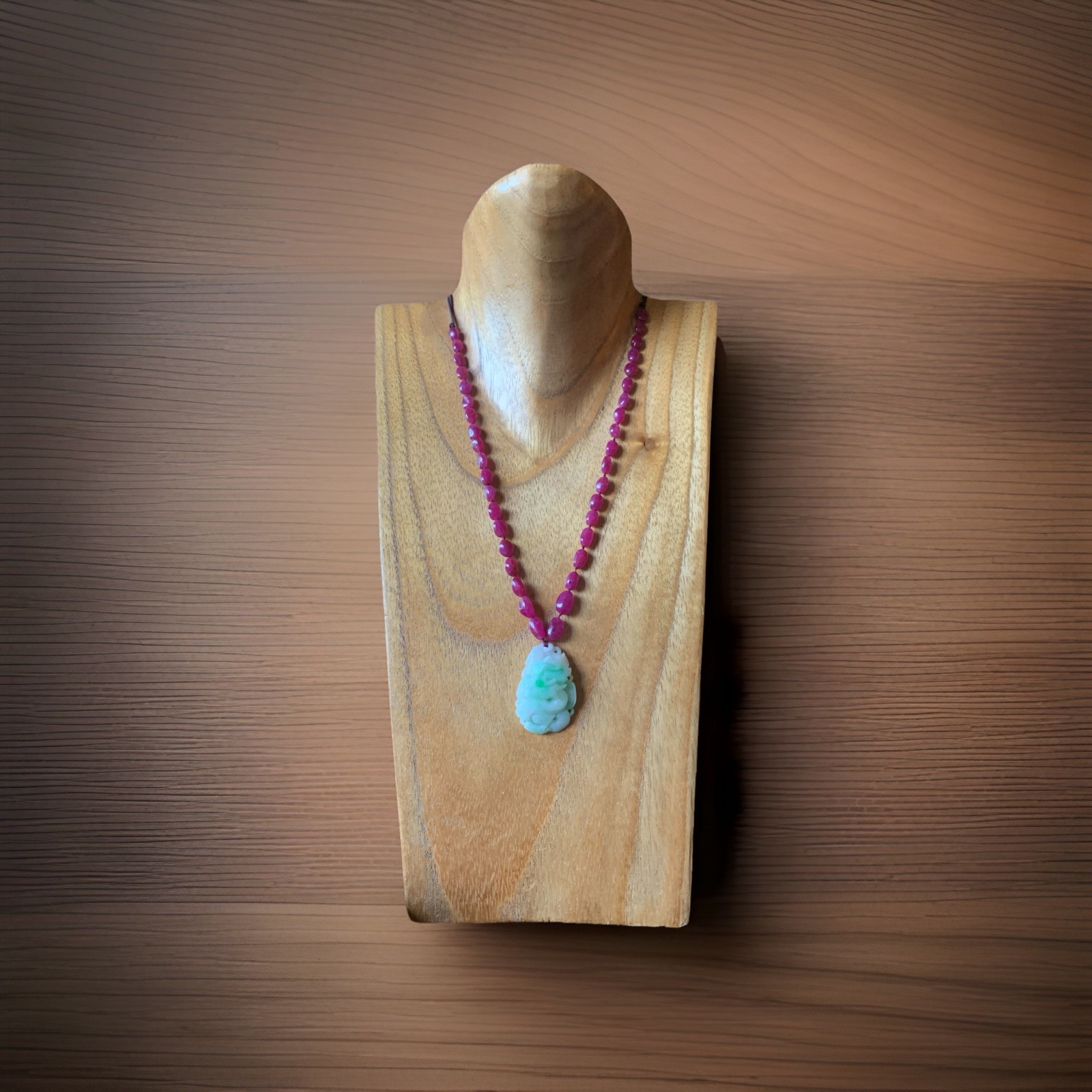 Solid Wood Display Necklace Holder