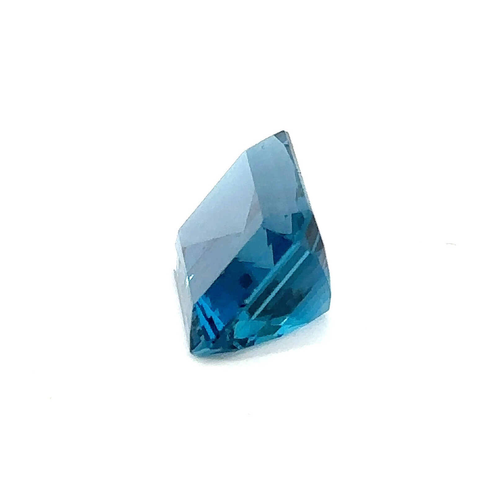 Natural London Blue Topaz Emerald Cut Loose Gemstone 16.04×12.05mm