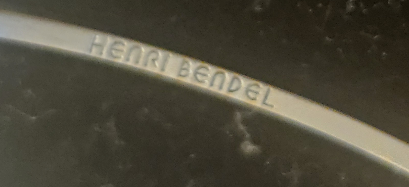 Henri Bendel Bangle Bracelet Silver/ Clear Stones Original Stamped