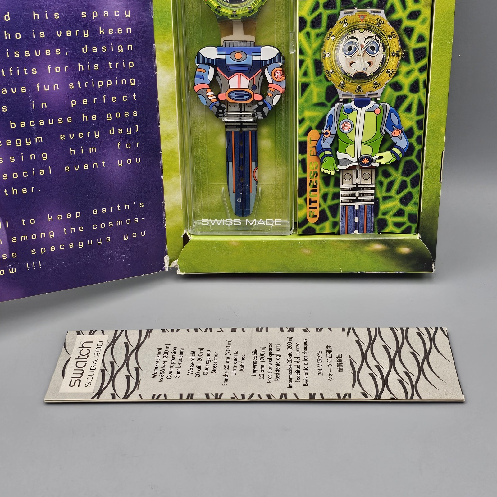 Swatch Strepp Space Guy Watch In Box See Details
