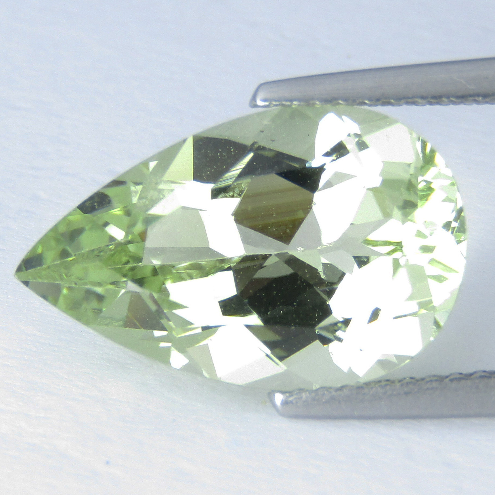 5.43Cts Striking Natural Green Beryl 16x10x6.8mm Pear Shape Collection Gemstone