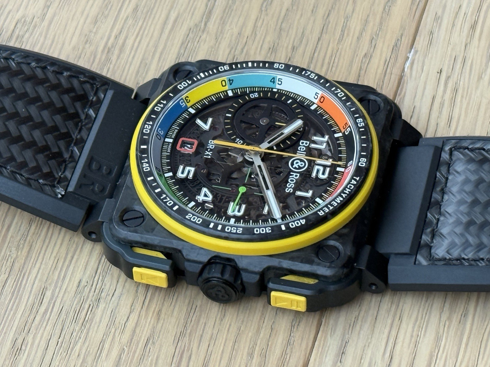 Bell & Ross BR-01 Renault F1 Special Box Papers Skeleton Automatic Chronograph