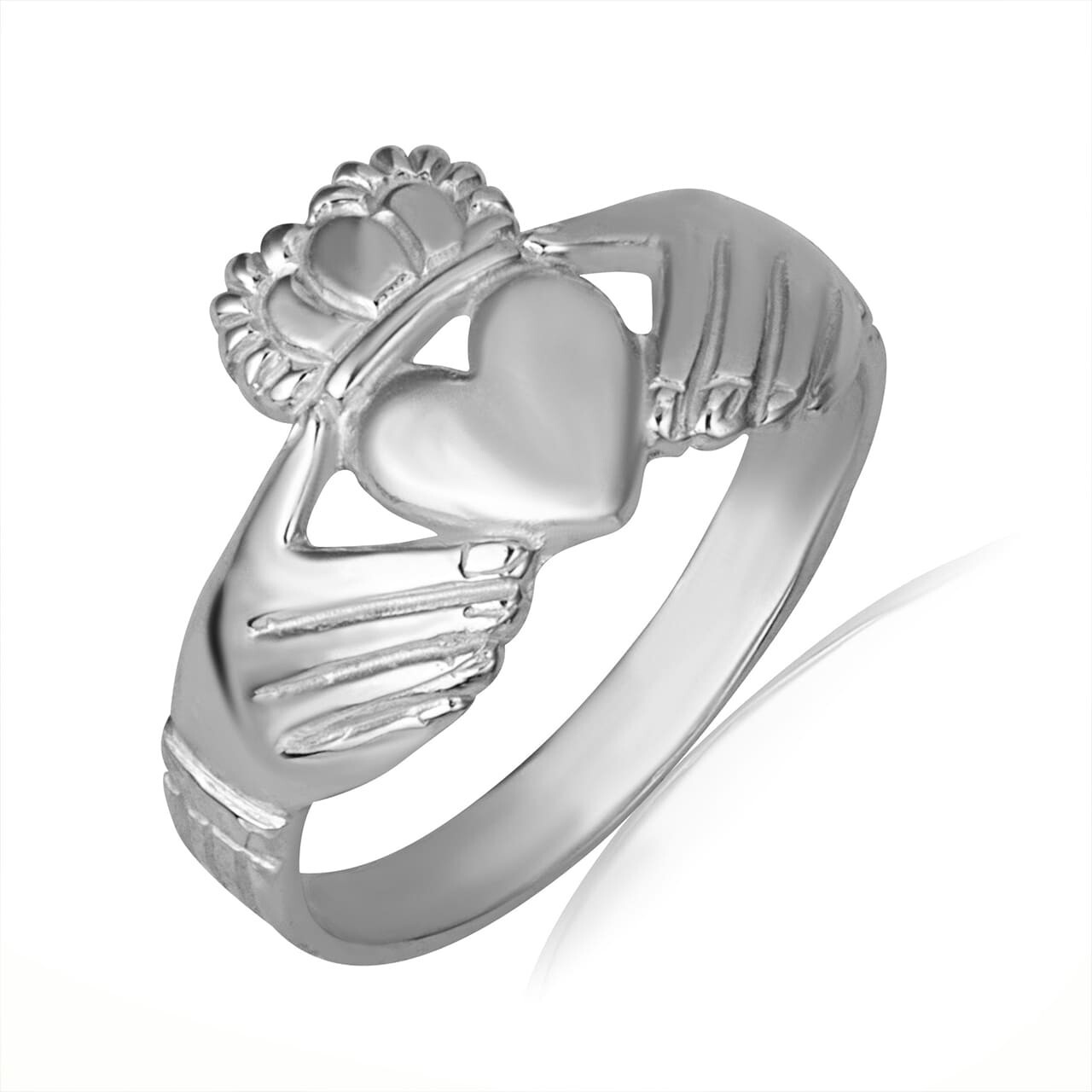 .925 Sterling Silver Woman’s Eternal Irish Claddagh Ring