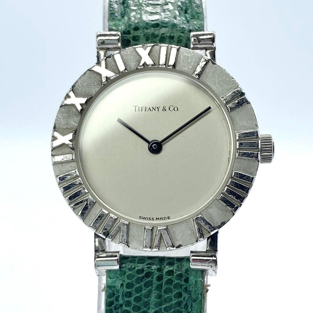 Tiffany Atlas Ladies Silver Quartz Wristwatch sv925 Japan Non-Working 0714510