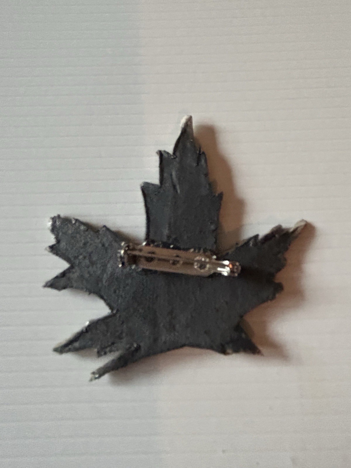 VTG 70’s Hand Made Maple Leaf Pin 2” X 3”