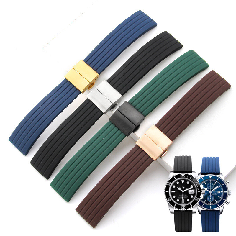 Butterfly Buckle Double Push Turtle Back Stainless Steel Strap Buckle 18 20mm