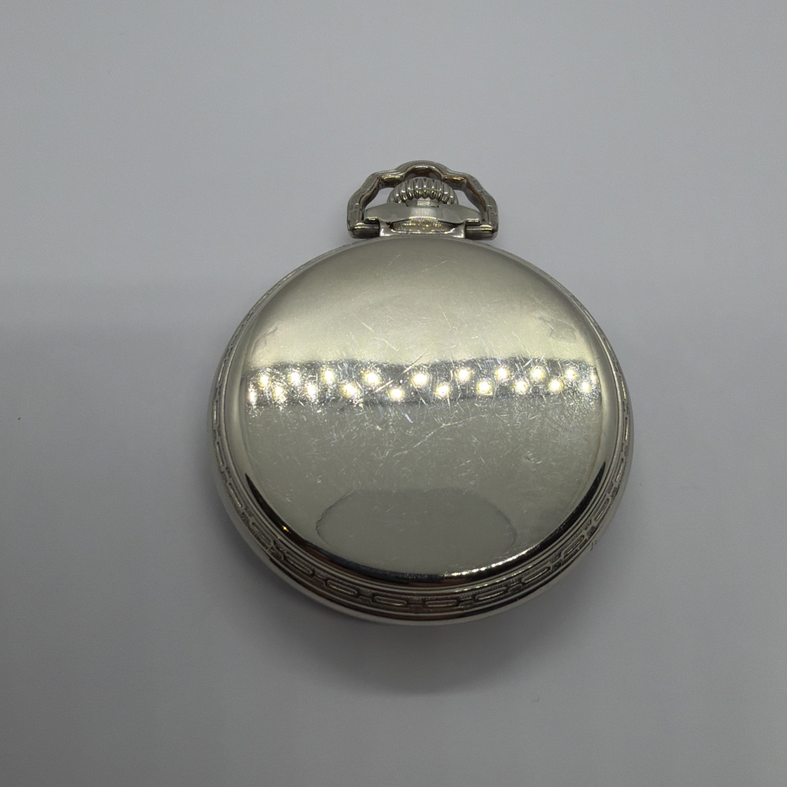 EXCELLENT ILLINOIS 161A ELINVAR 21j 16s BUNN SPECIAL POCKET WATCH 14K WGF 60 HR