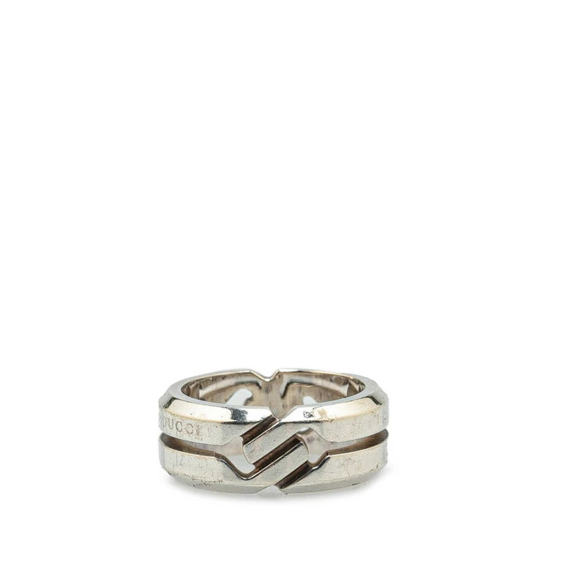 Gucci Knot Ring SV925 Silver US 3.5 Women Jewelry 135288