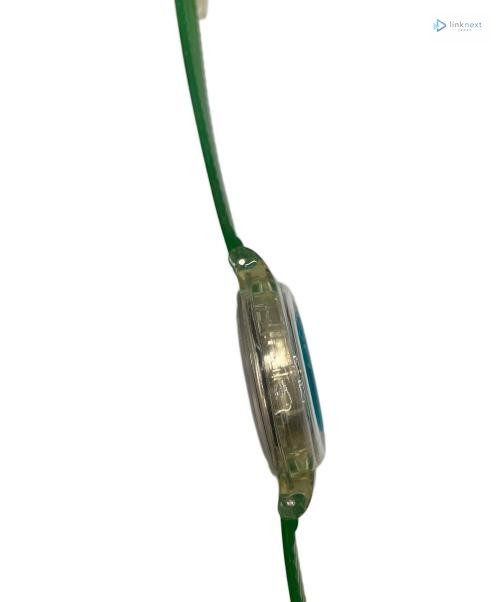 Swatch Automatic Men’s Watch Green Strap Transparent Case