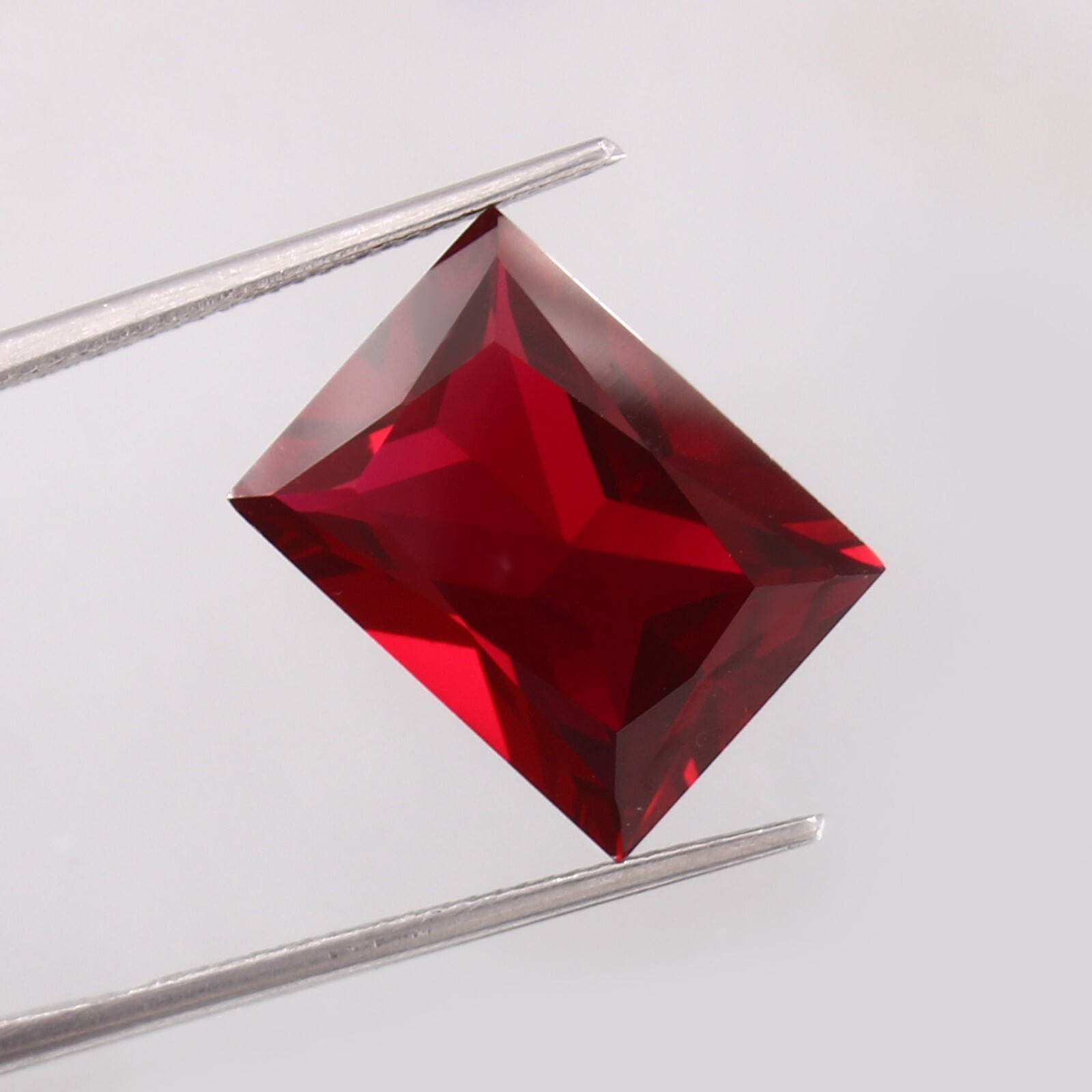 Synthetic Garnet Lab Created Baguette Princess Cut Gemstone,4×6-15x20mm,1pcs