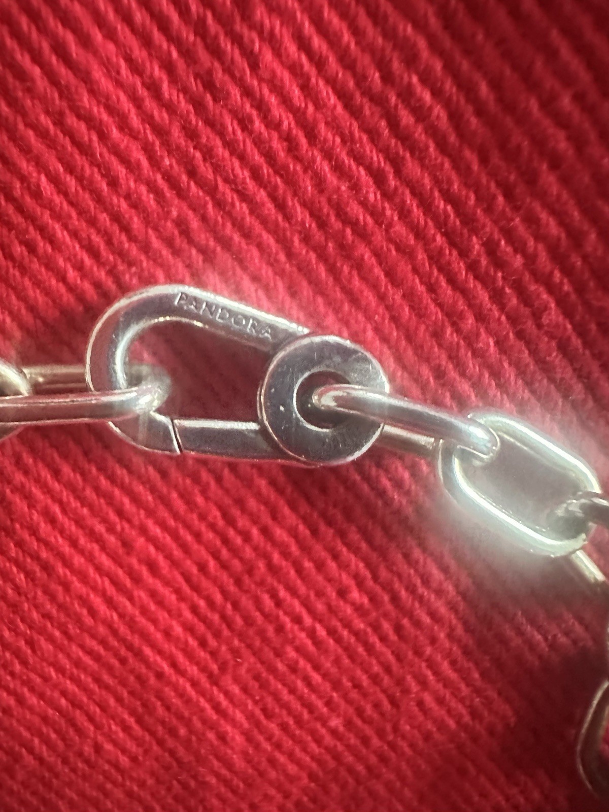 Authentic Pandora ME Small Link Chain Bracelet. Rose, Heart, Cross Mini Charms.