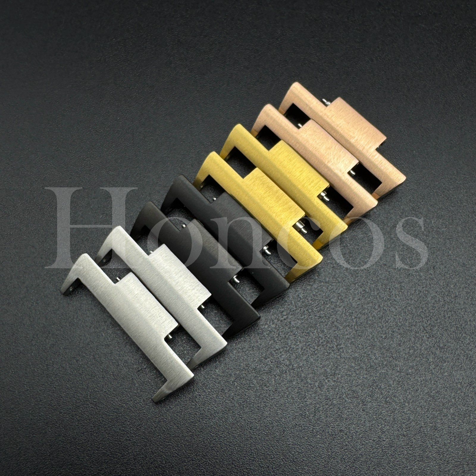 2PCS Strap Adapters Convex 12 MM To 22 MM Connector For Tissot PRX Series Watch