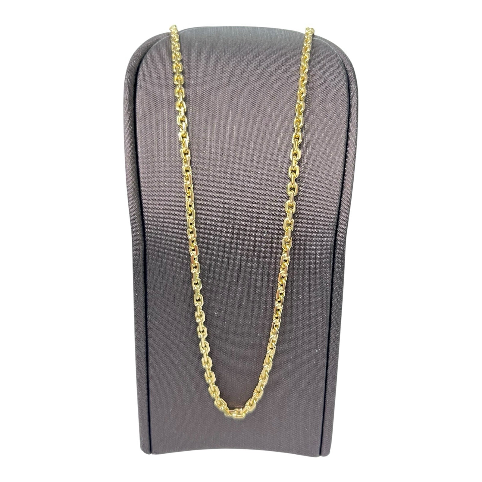 9ct 9K Yellow Gold Solid Oval Cable Link Chain Necklace 11.24 Grams 45cm. New
