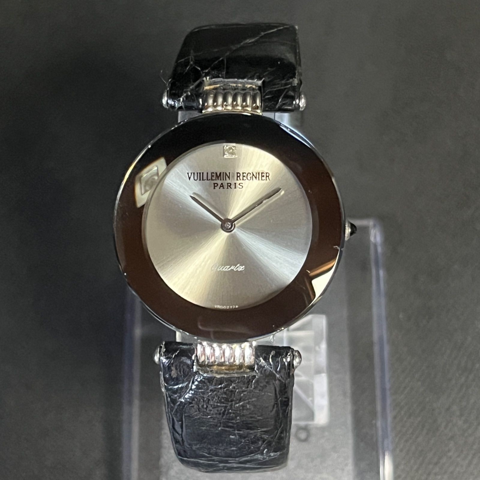 Working Vuillemin Regnier Women’s Watch Silver Black G 2228 Function Checked