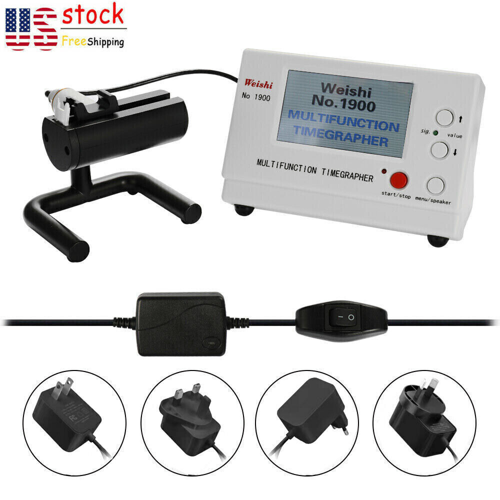 Weishi 1900 Timegrapher Watch Timing Machine for Mechanical Watches US Plug