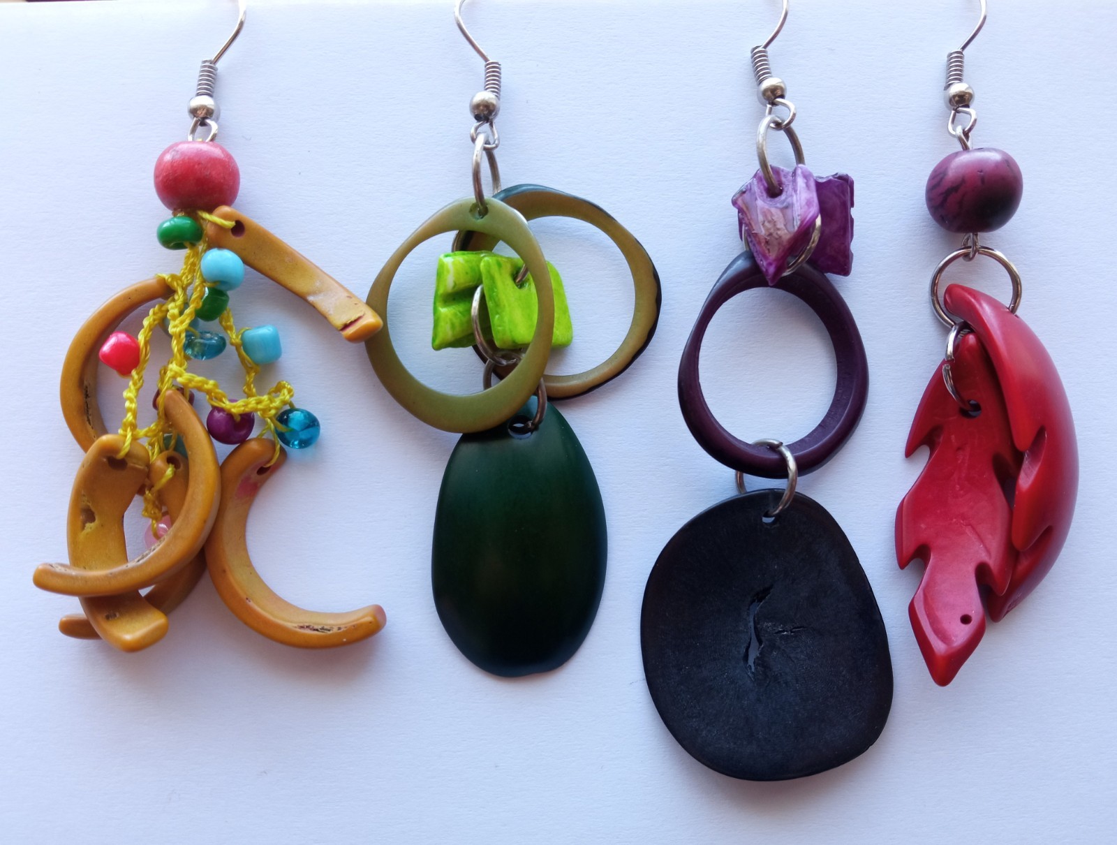 ✨Wholesale 20 Pairs Peruvian Jewelry Amazon Seed Earrings Handmade Boho Style✨