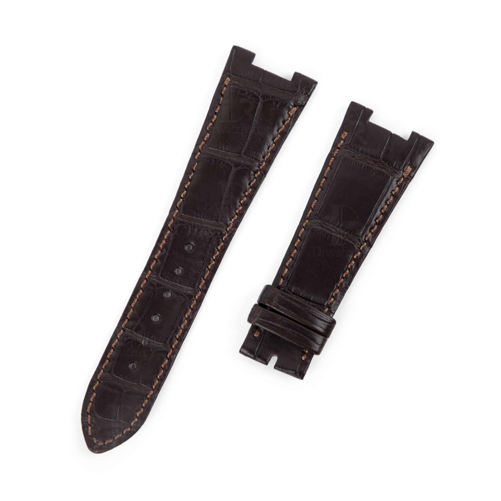 Dark Brown Croco leather strap for Patek Philippe Nautilus 5712 5711 7010