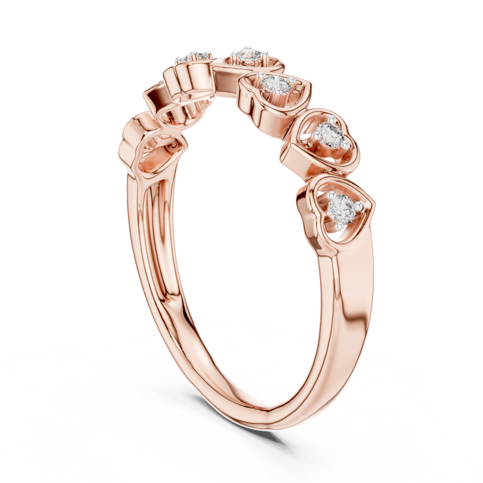 Natural Certified Round Diamond Lovely Twisted Engagement Ring 14k Gold over