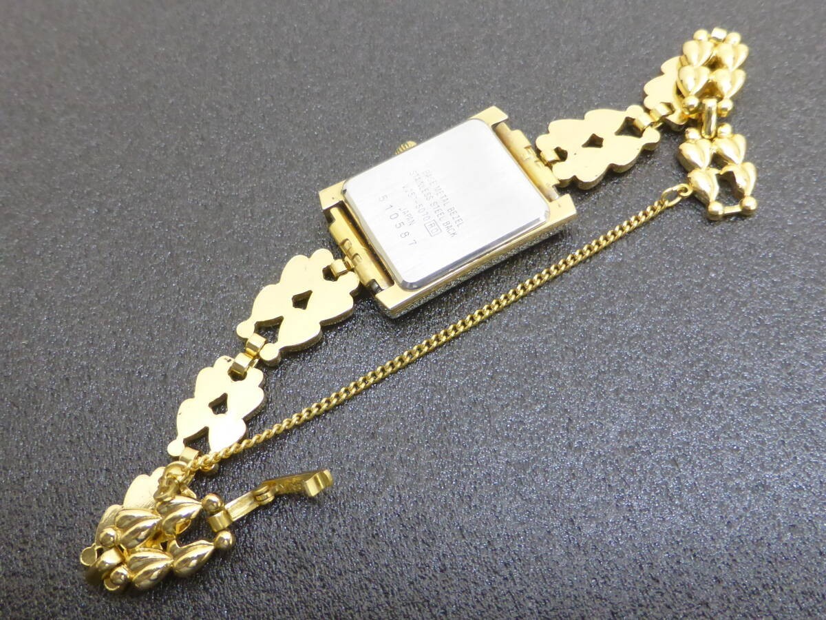 Seiko Alba V251-5070 Bracelet Accessory Women’s Vintage Watch Gold Quartz JDM