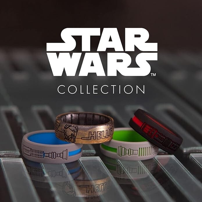 Enso Rings Star Wars Luke Green Lightsaber – Silicone Ring – Various Sizes