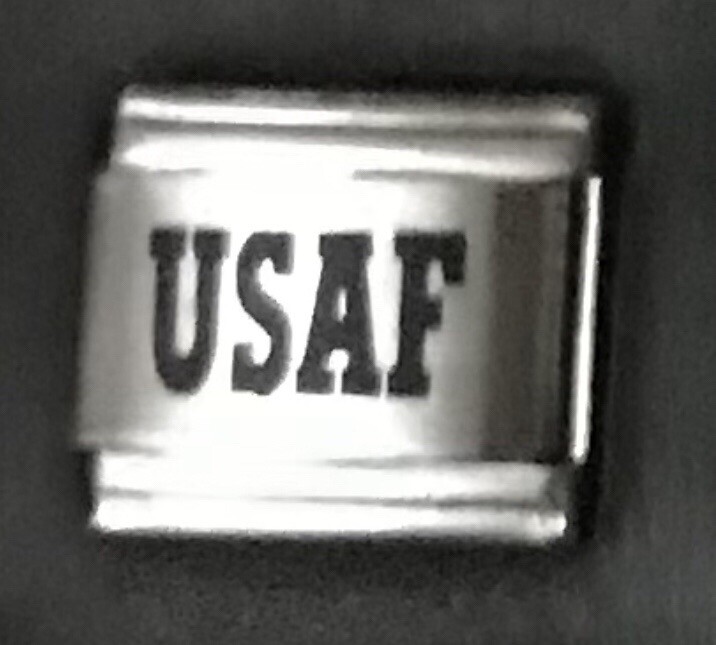 USAF WHOLESALE LASER ITALIAN CHARM Link 9MM K23