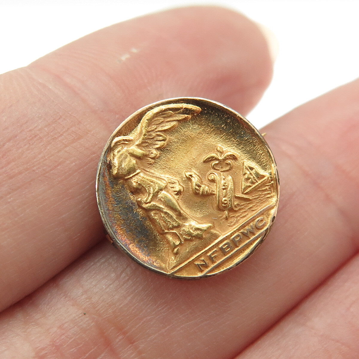 Antique Gold Filled National Fed of Business & Professional Women’s Clubs Brooch