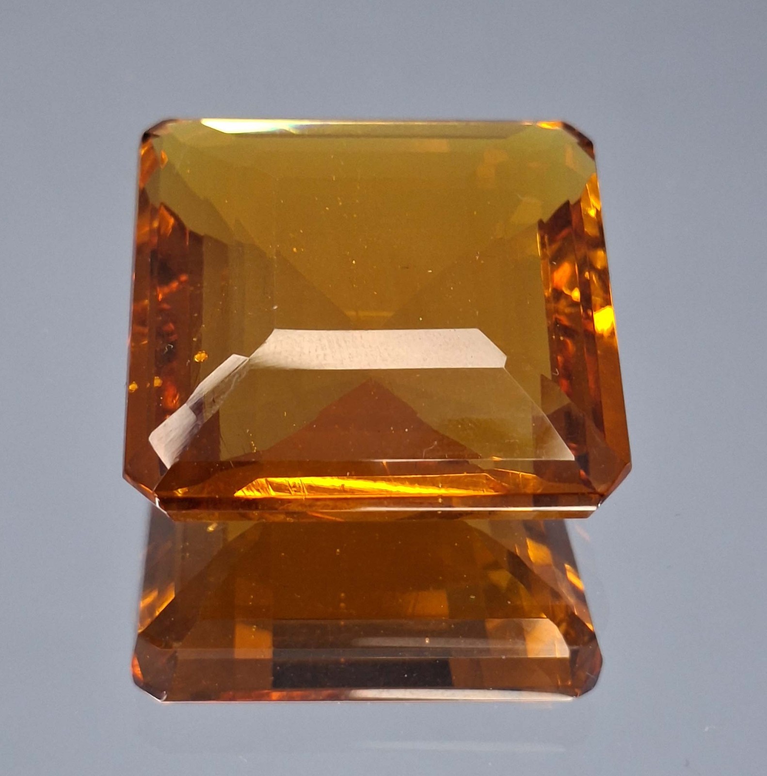 Excellent Square Cut Citrine Natural 125-127 Ct Certified Loose Gemstone SP636