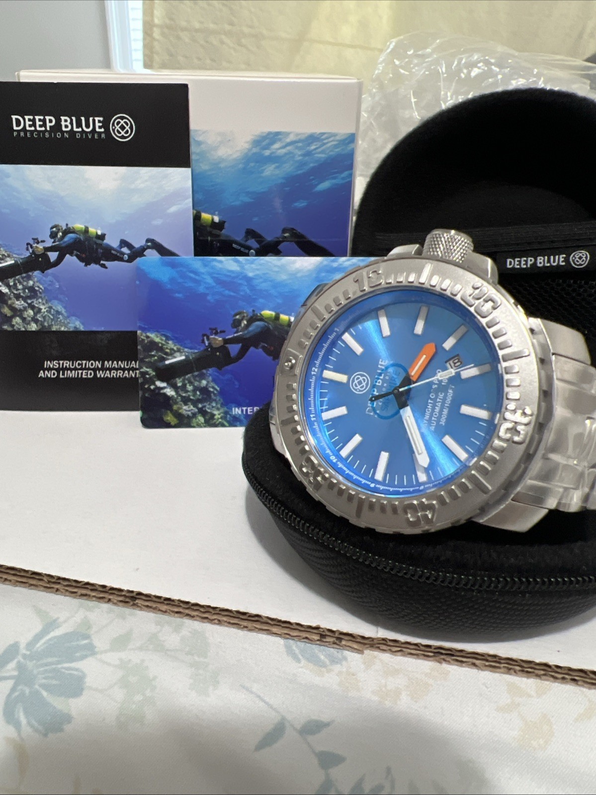 DAYNIGHT OPS PRO-TRITIUM TUBES AUTOMATIC 46M BEZEL LIGHT BLUE/YELLOW TRITIUM TUB