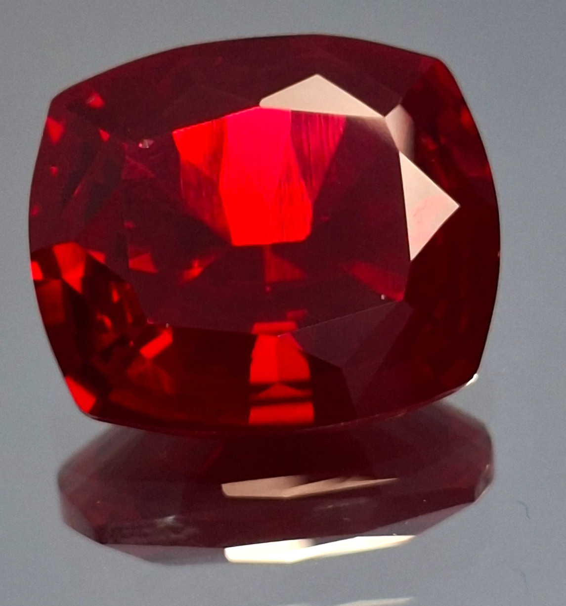 Mozambique 58-60 Ct Red Ruby Natural Loose Cushion Cut Certified Gemstone GB017