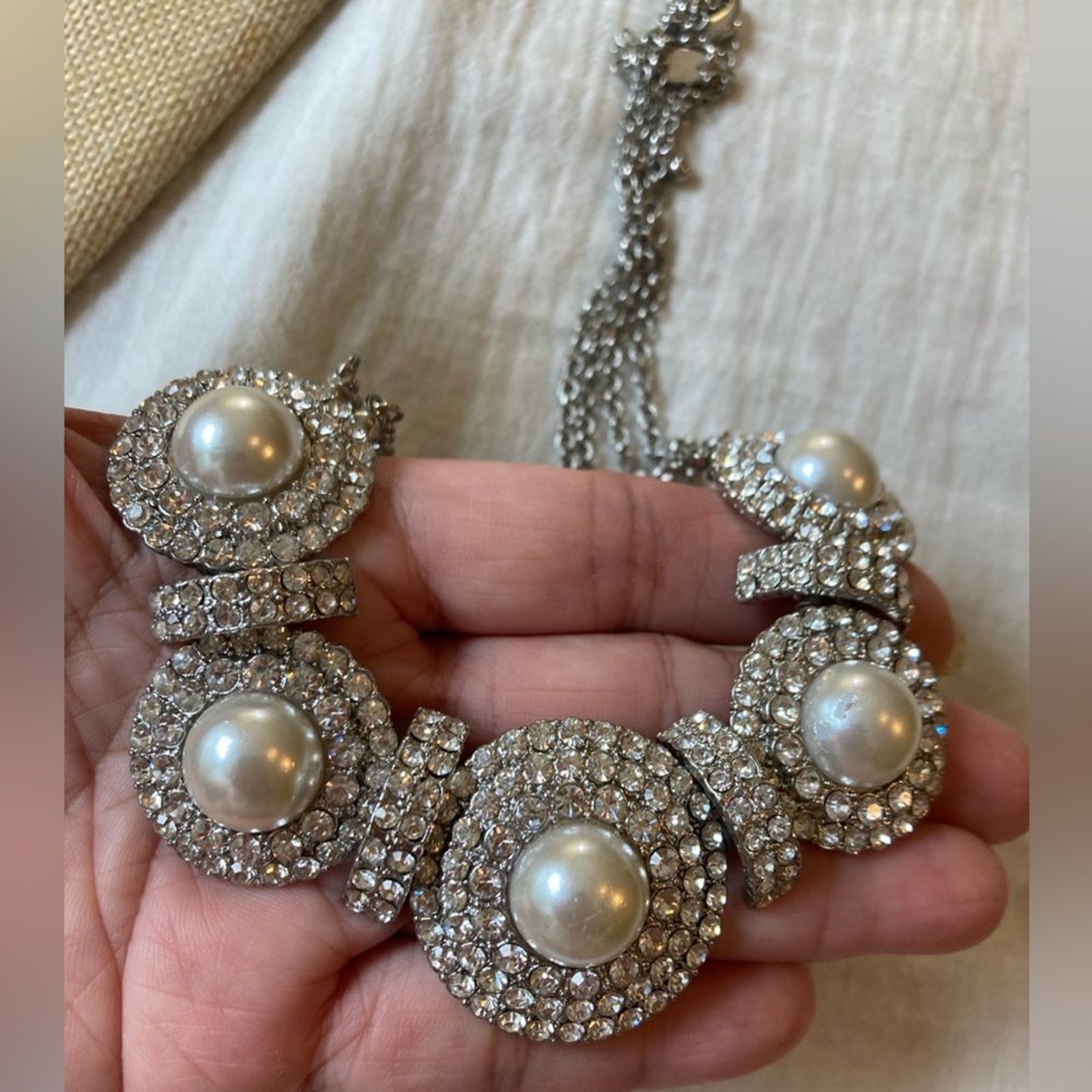 Brilliant Stones Statement Runway Bling Necklace