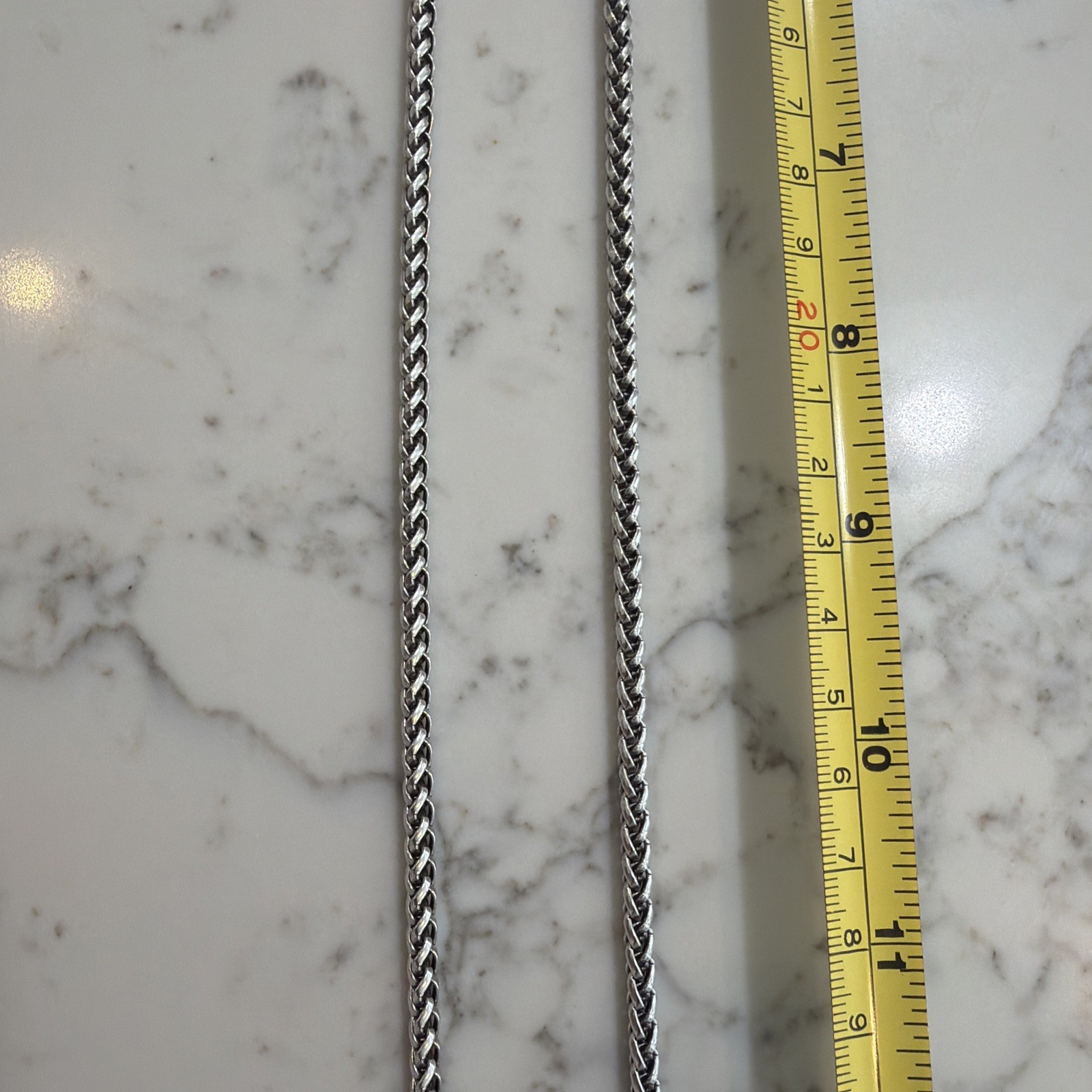 Lengthy Sterling Silver Chain 46” Multi Use Chain Very Strong And Attractive