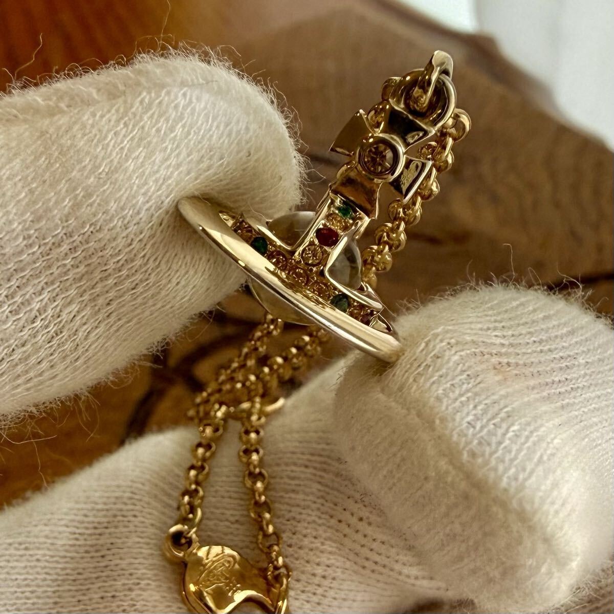 Vivienne Westwood Petite Orb Necklace Gold Pendant Authentic Japan Current