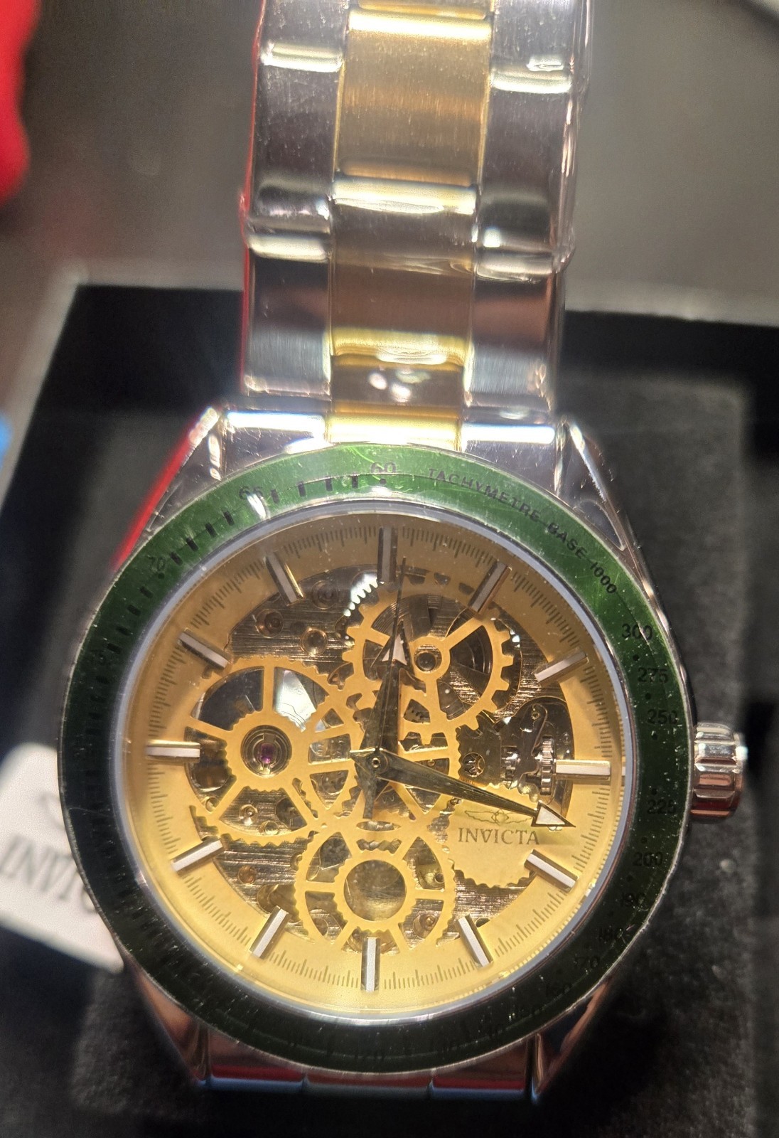 Invicta Men’s Automatic Skeleton Dial Stainless Steel Bracelet Wristwatch