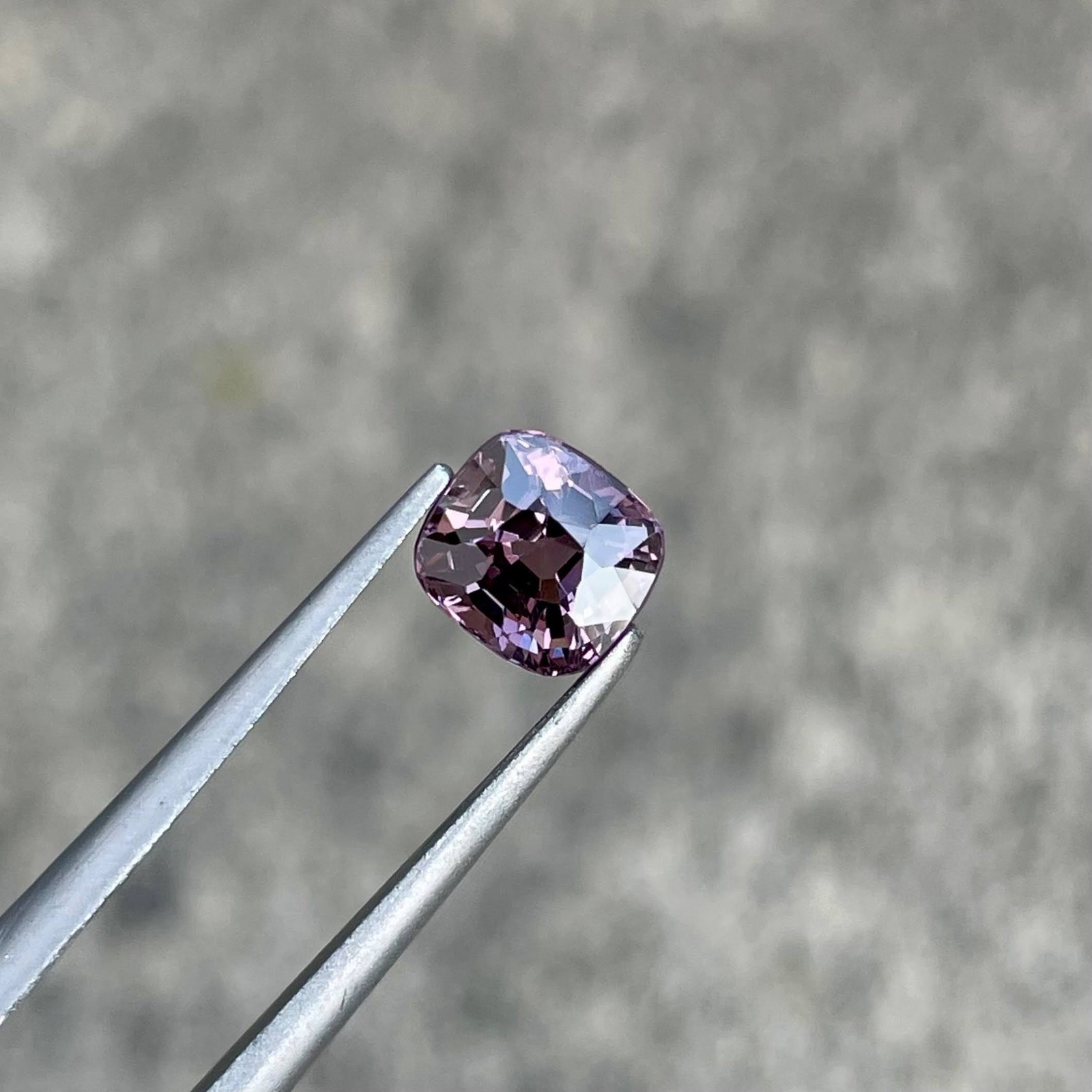 1.52 Carats Natural Purplish Pink Spinel Cushion Cut From Burma