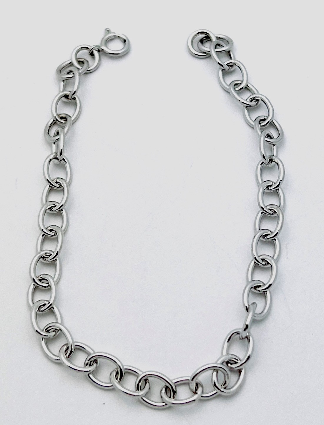 925 Sterling Silver 6.3 Gram Oval Link Bracelet 7 1/2”