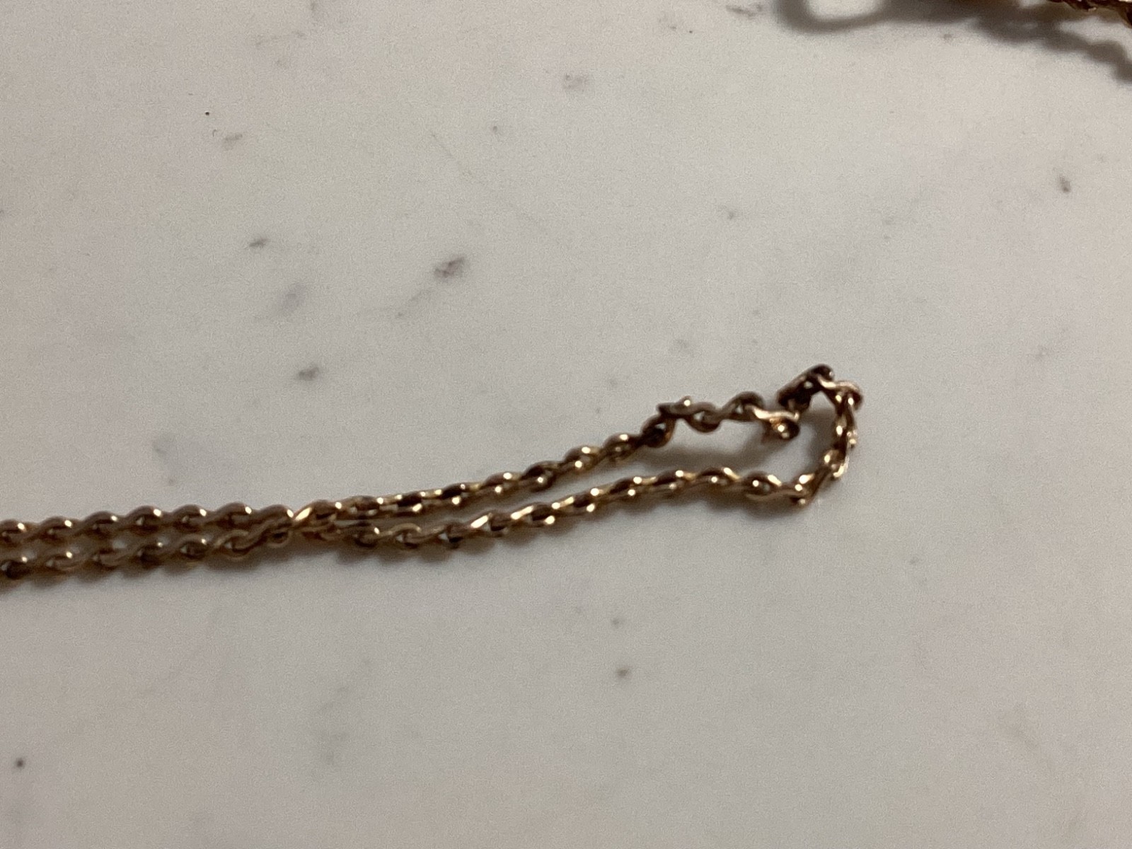 ANTIQUE SIGNED S.O.B. & CO. GOLD FILLED RUBY, PEARL SLIDING WATCH CHAIN NO RES