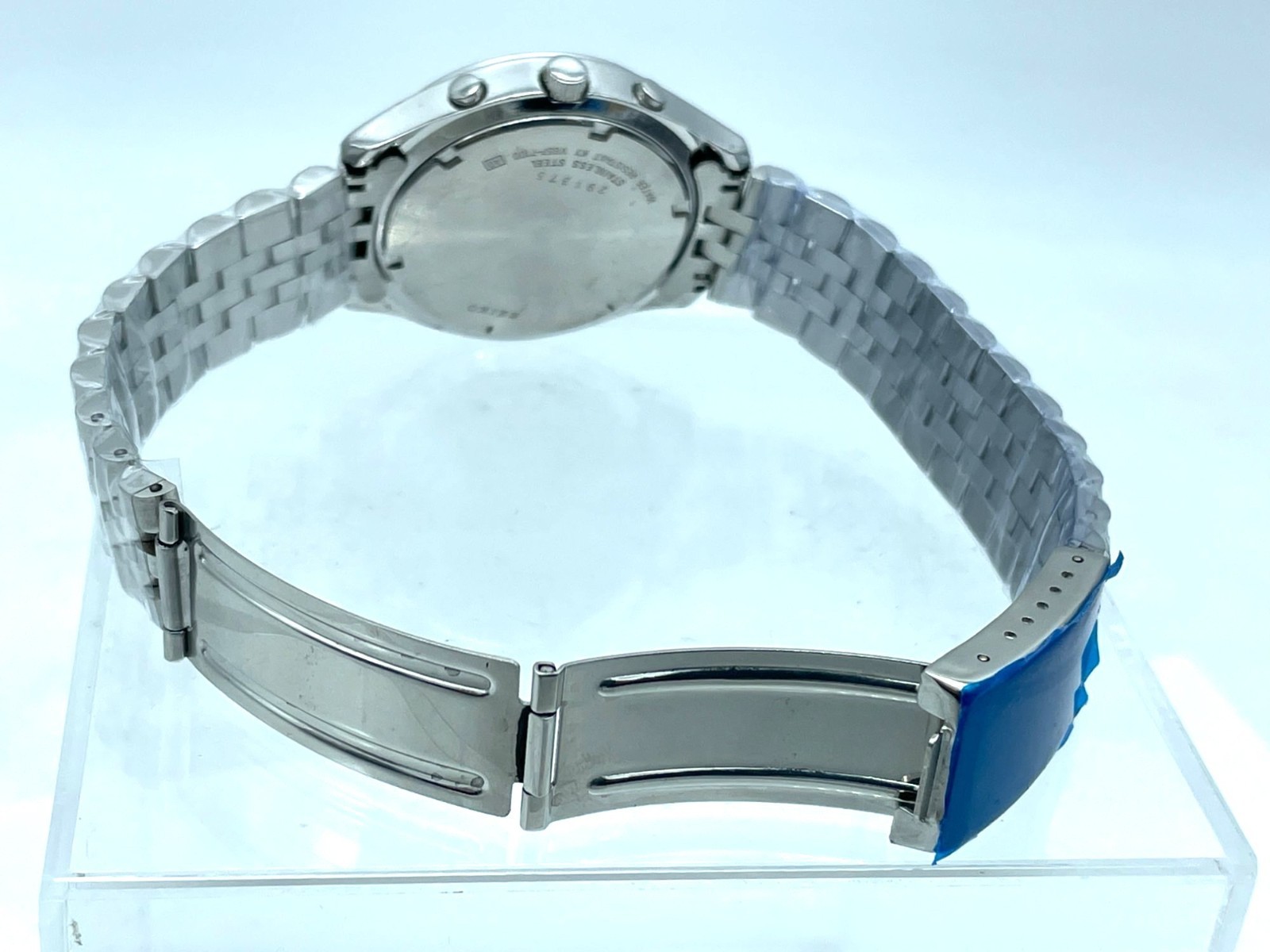 SEIKO Men’s Chronograph Watch Panda White Dial Quartz V657-7100 New Band