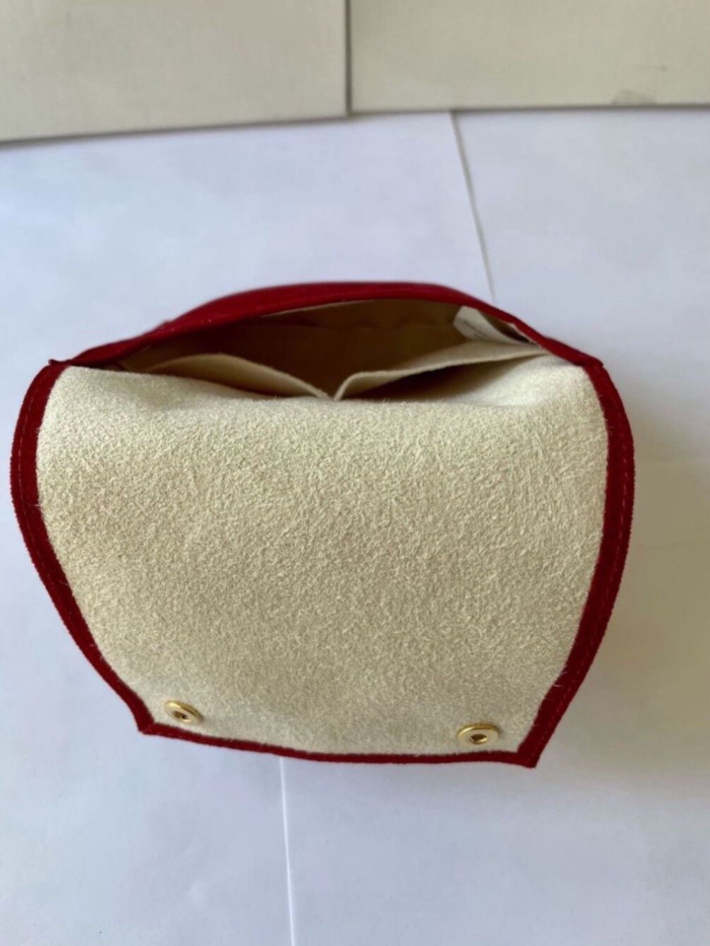 Cartier Case Box Pouch Travel Watch Pouch Leather New Old Stock Made Spain Case