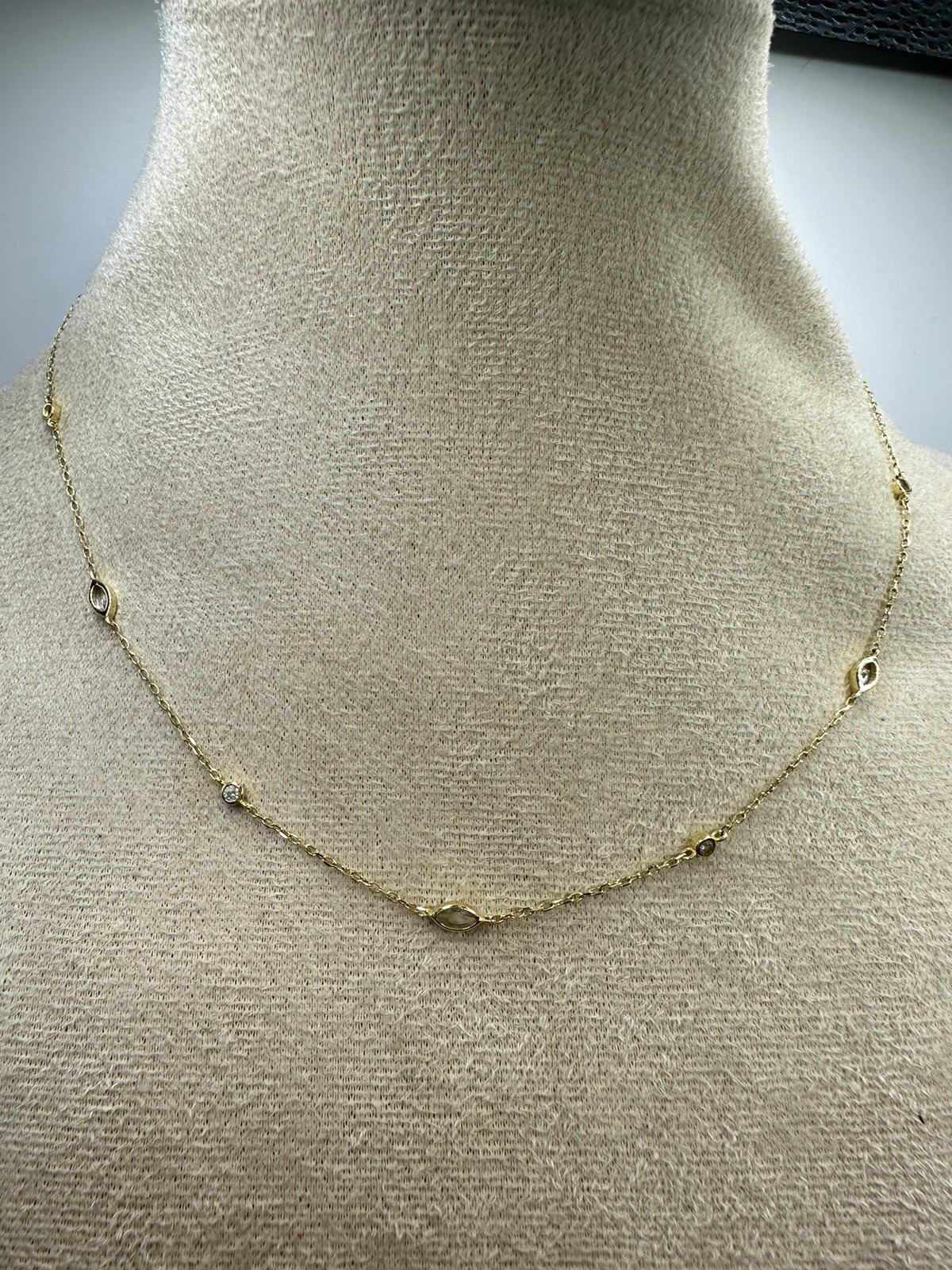 Argento Vivo Sterling Silver 925 Gold Plate Choker Necklace