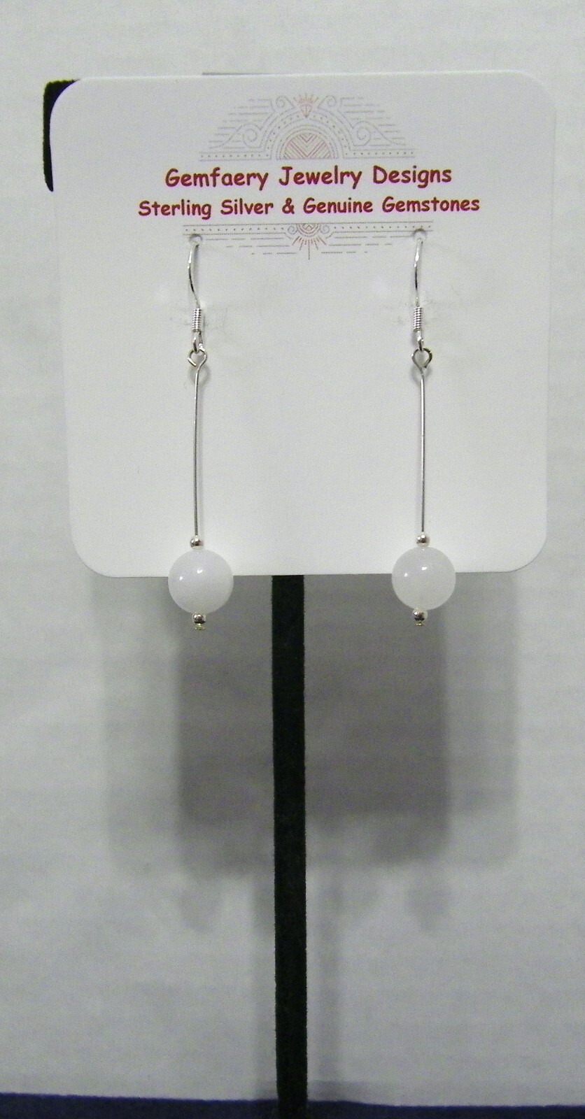Sterling Silver AAA Natural JADE Gemstone Dangle Earrings #1723…Handmade USA