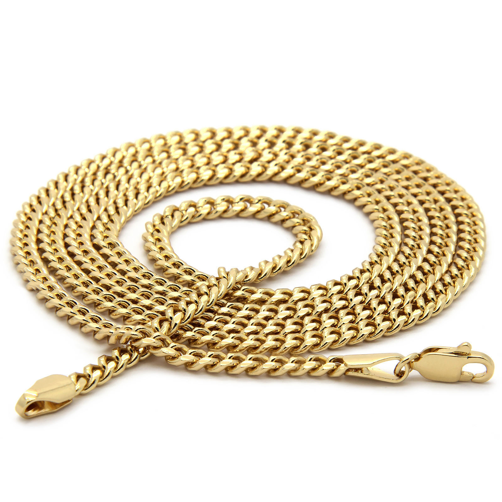 Gold Plated High Fashion JESUS & ANGEL Cubic-Zirconia 30″ & 24″ Cuban Chain