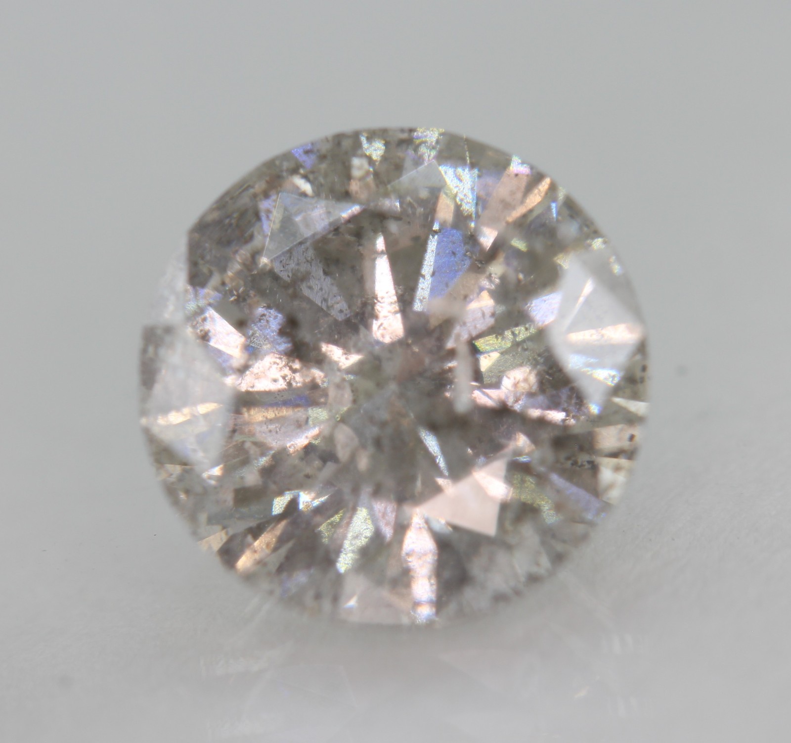 Certified 2.45 Carat I SI2 Round Brilliant Natural EARTH MINED Diamond 8.54mm