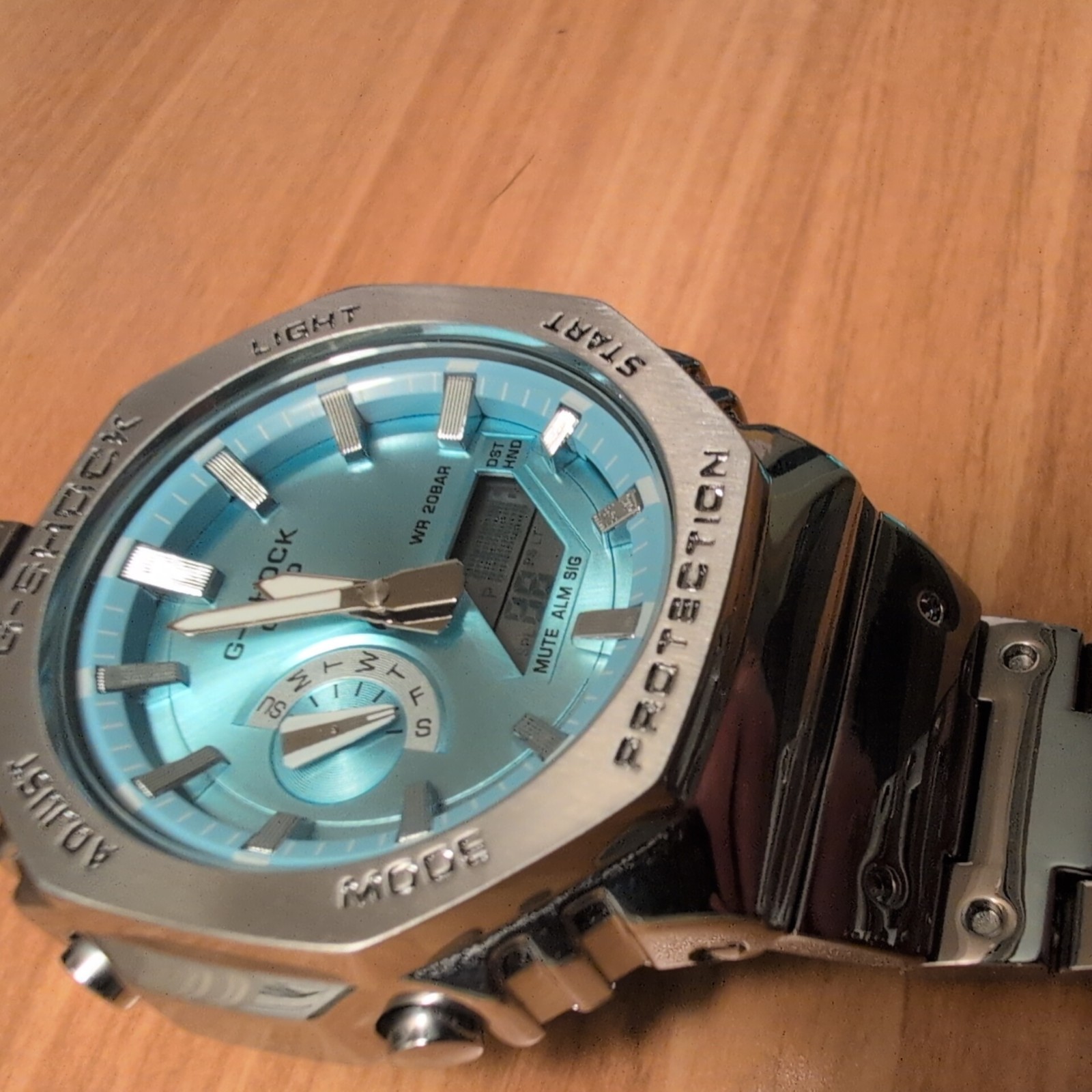 Casio G-Shock GM-B2100 Analog Digital Tough Solar SS Bracelet 200M