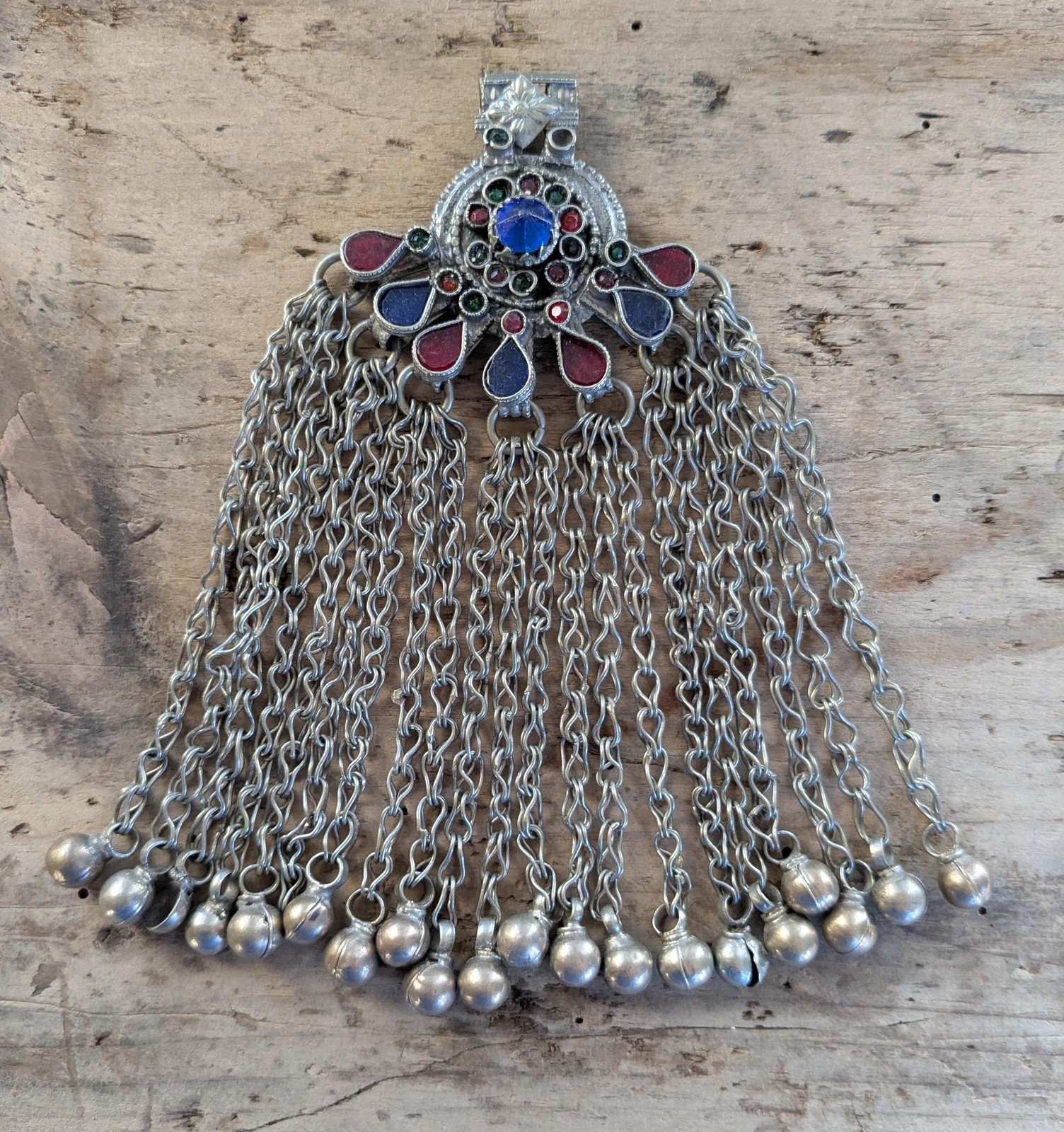 Vintage Waziri Tribal Pendant Jingling Dangles Unique (19314)