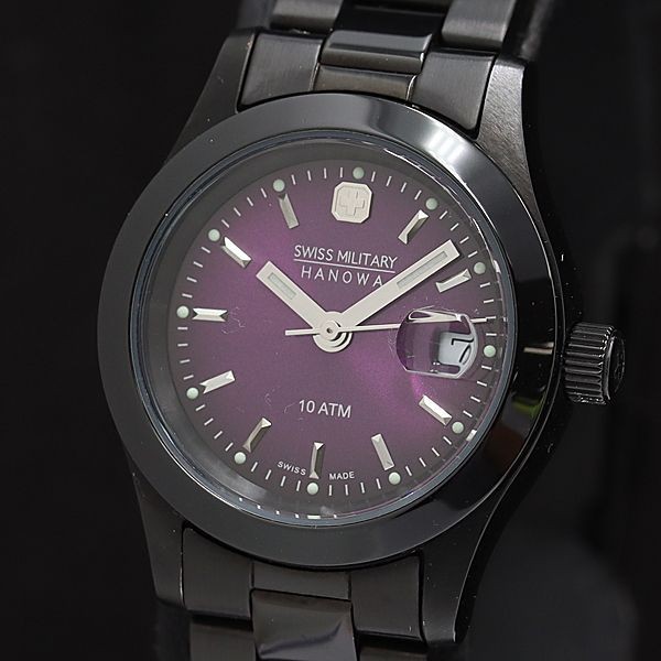 Swiss Military 6-7023 Women’s Purple Dial Quartz Wristwatch