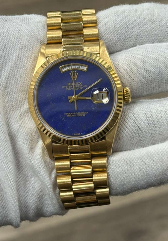 Rolex Day Date 18038 President 18K YG Dial Auto Unisex Watch 36mm