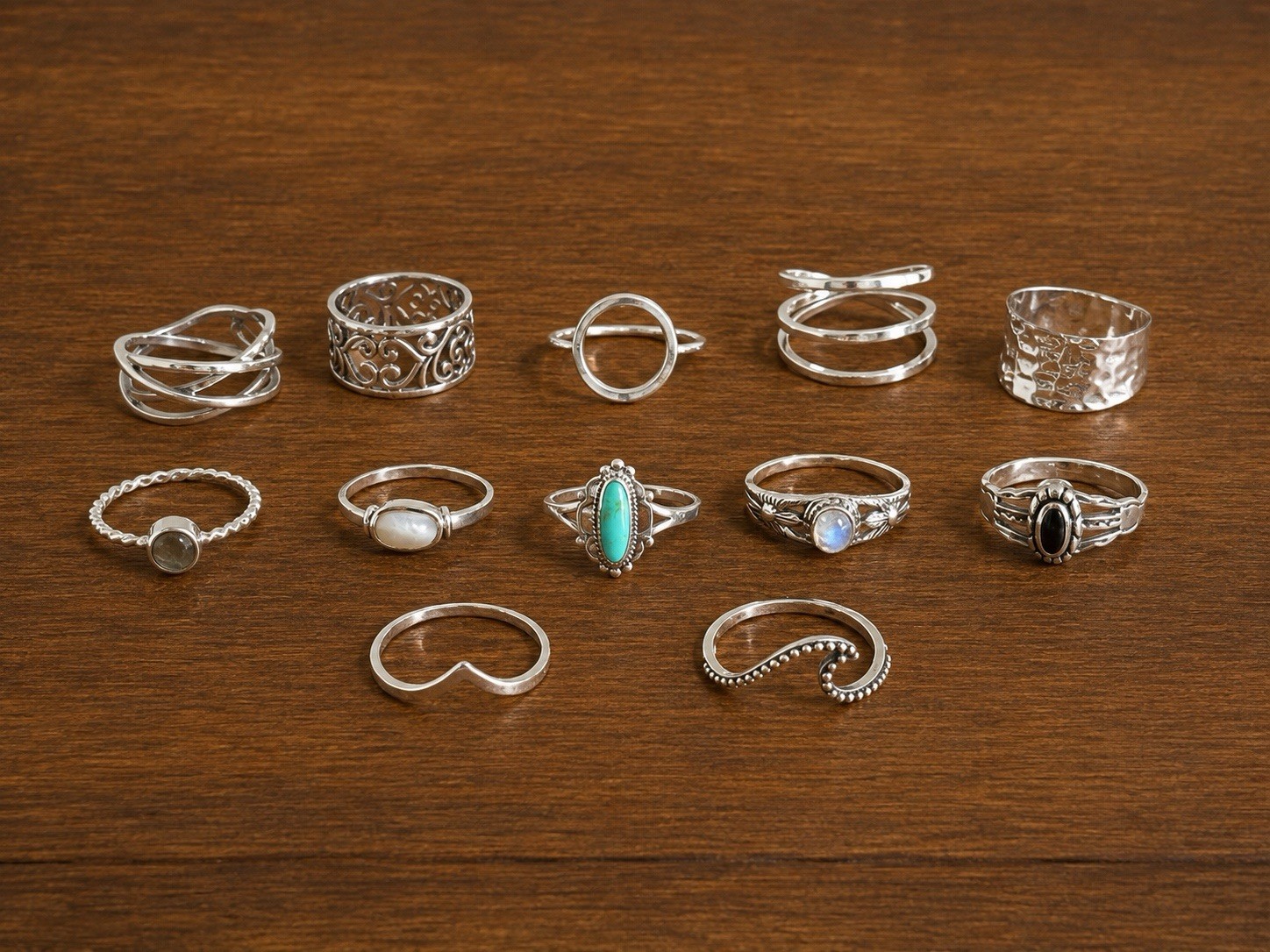NWT WHOLESALE 36pc LOT NEW 925 Sterling Silver Size 5, 6, 7, 8 Rings Resale!