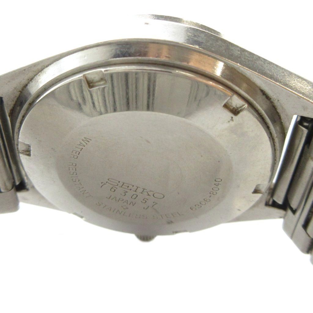 SEIKO ACTUS SS 6306 8040 wristwatch automatic with day date calendar cut glass 2