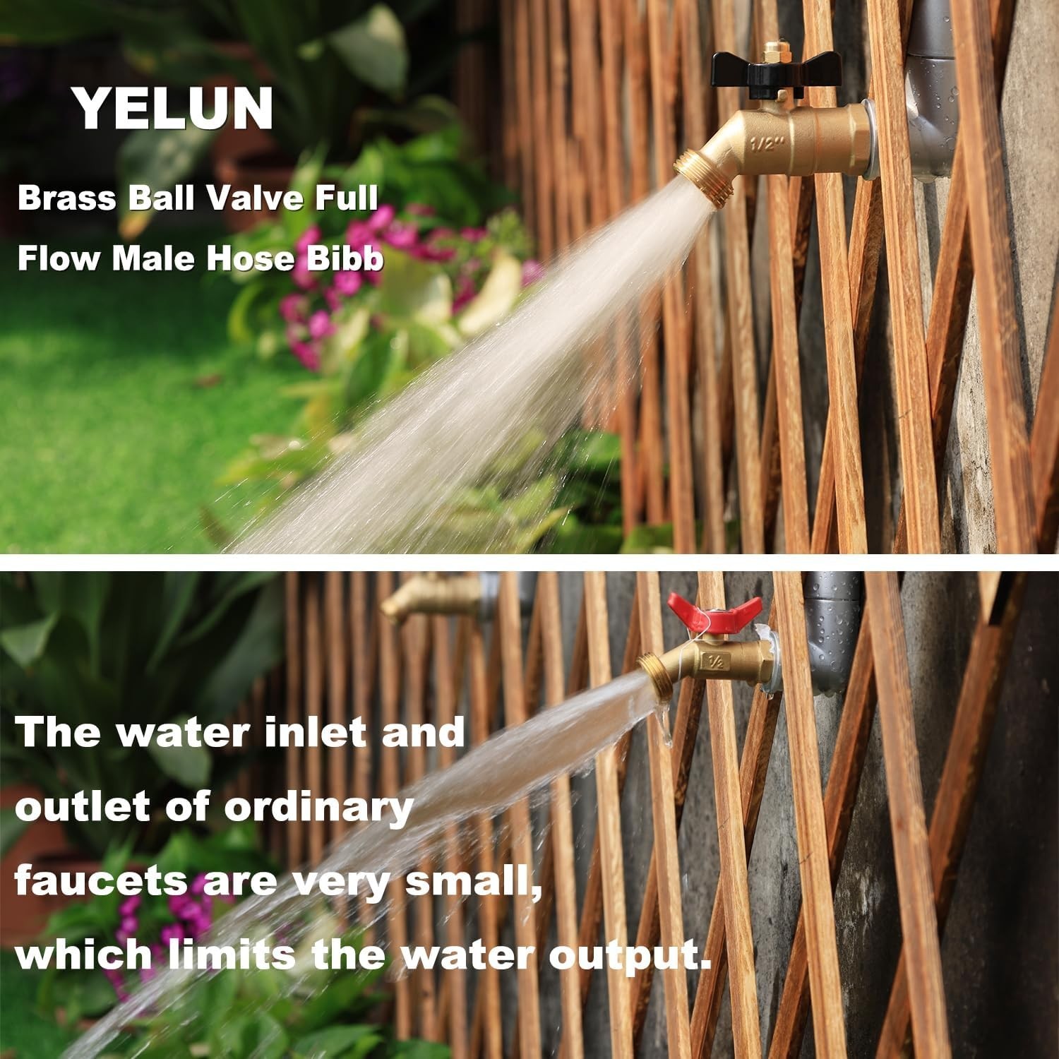 Full Flow Male outdoor-faucets Hose Bibb 3/4″ Male NPT inlet Connection with …